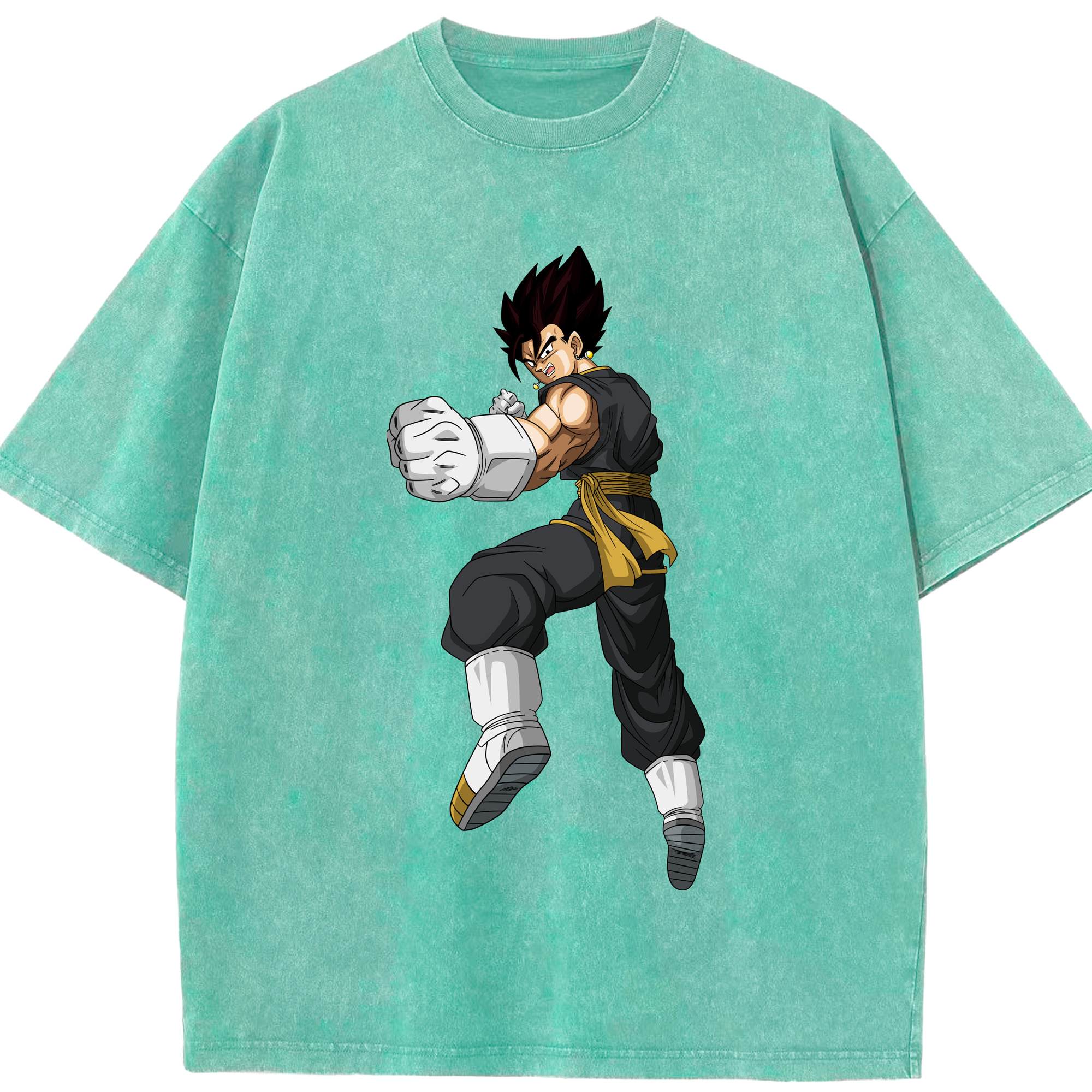 （画像用） ドラゴンボール ベジット DRAGON BALL Vegetto 綿100% ヴィンテージ風 半袖Tシャツ（フロントプリント）